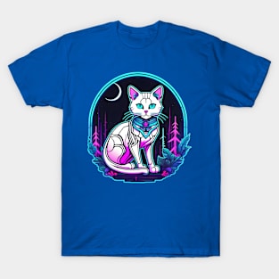 Holographic cat T-Shirt